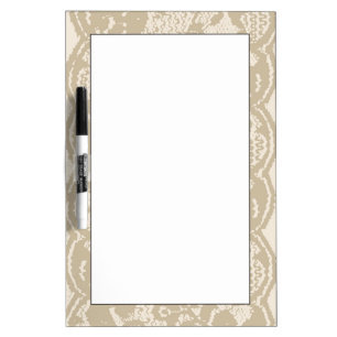 Beige lace dry erase board