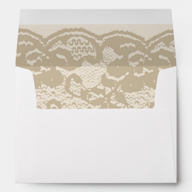 Beige lace envelope (Back (Bottom))