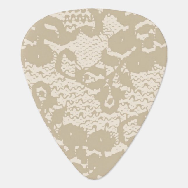 Beige lace guitar pick (Front)