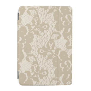 Beige lace iPad mini cover