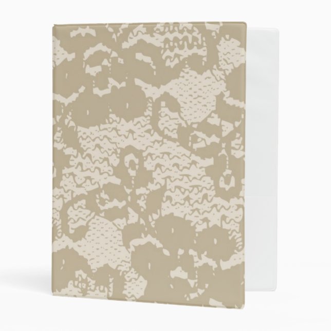 Beige lace mini binder (Front/Inside)