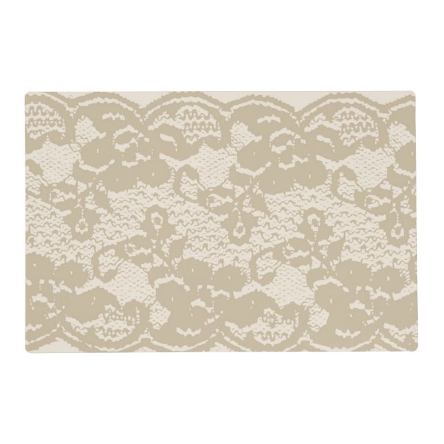 Beige lace placemat (Front)