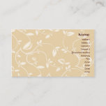 Beige Leaves - Business Business Card at Zazzle