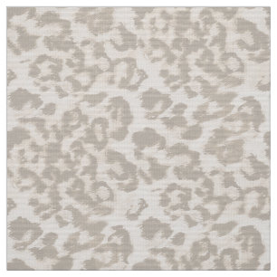 Beige leopard print . fabric