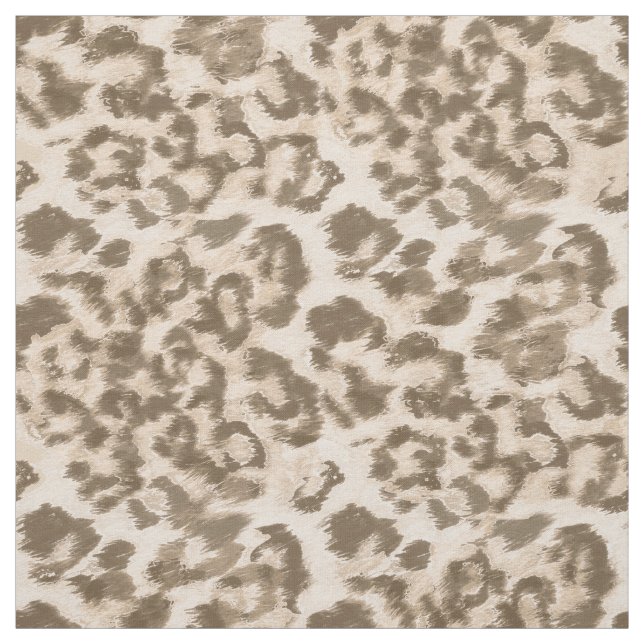 Beige leopard print . fabric (Swatch)