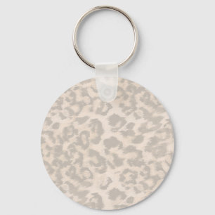 Beige leopard print. keychain