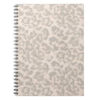 Beige leopard print. notebook