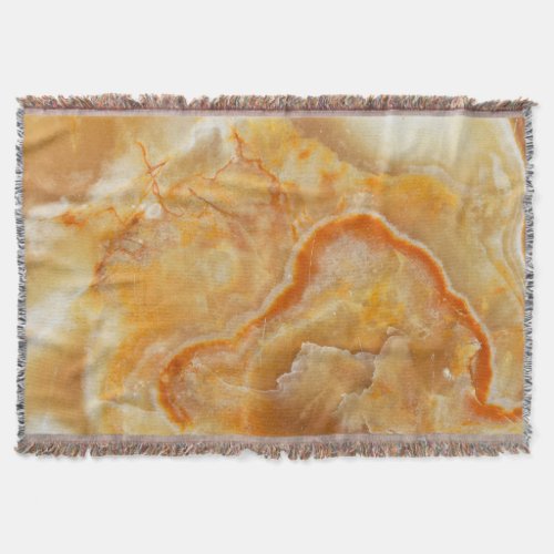 Beige  Light Brown Marble Stone Texture Throw Blanket