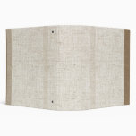 Beige Linen Avery Binder