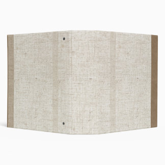 Beige Linen Avery Binder