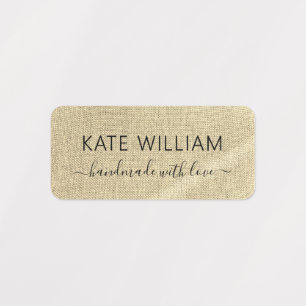 Beige linen Handmade with love by clothing label