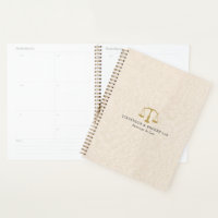 Beige Linen Texture & Gold Justice Scale