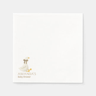 Beige Little Goose Gender Neutral Napkins