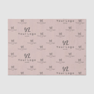 Beige Logo pattern Business Brand Simple Packaging Tissue Paper