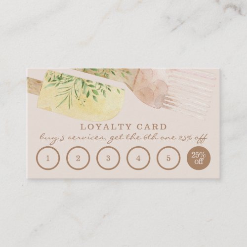 Beige Loyalty Unique Pastry Cooker Bakery Business Card