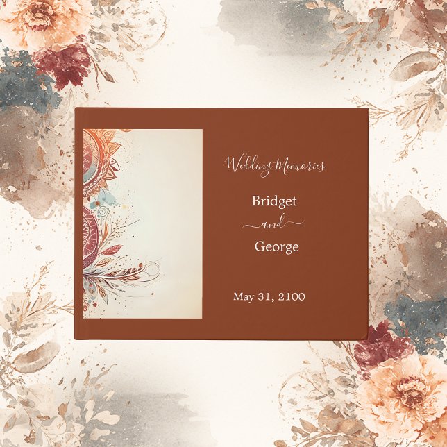 beige macrame wedding guest book (Creator Uploaded)