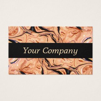 Beige Marble Business Company Card