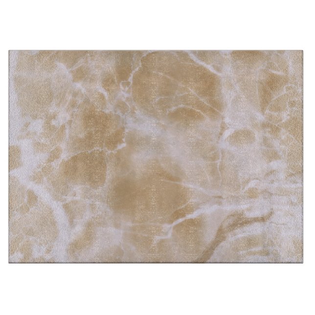 Beige Marble Decorative Glass Cutting Board (Front)