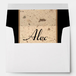 Beige Marble Envelope