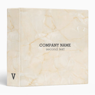 Beige Marble Stone 3 Ring Binder