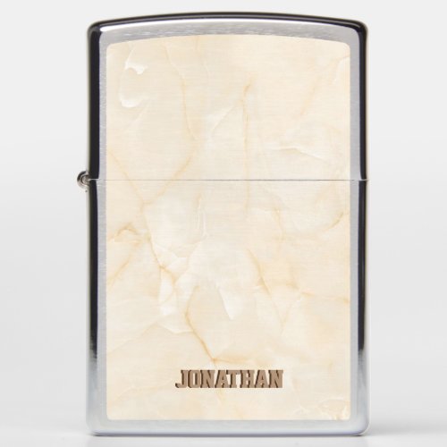 Beige Marble Stone Zippo Lighter