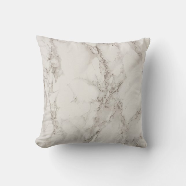 Beige marble throw pillow (Front)
