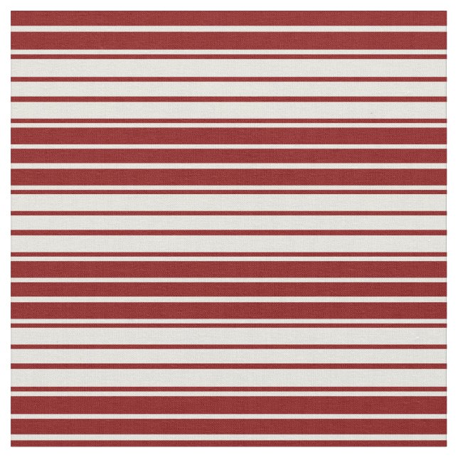 Beige & Maroon Colored Lines Pattern Fabric (Close Up)