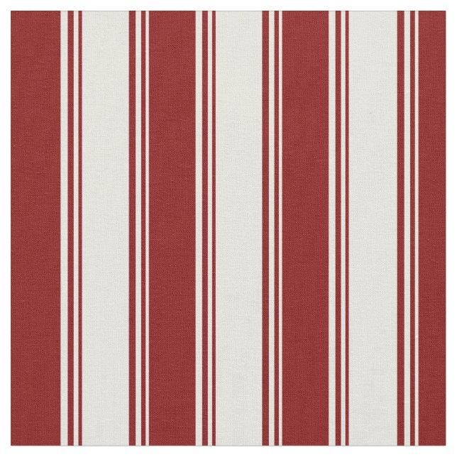 Beige & Maroon Colored Pattern Fabric (Close Up)
