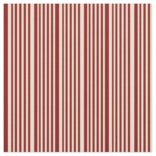 Beige & Maroon Colored Stripes/Lines Pattern Fabric