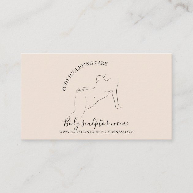 Beige massage Body care woman tan Business Card