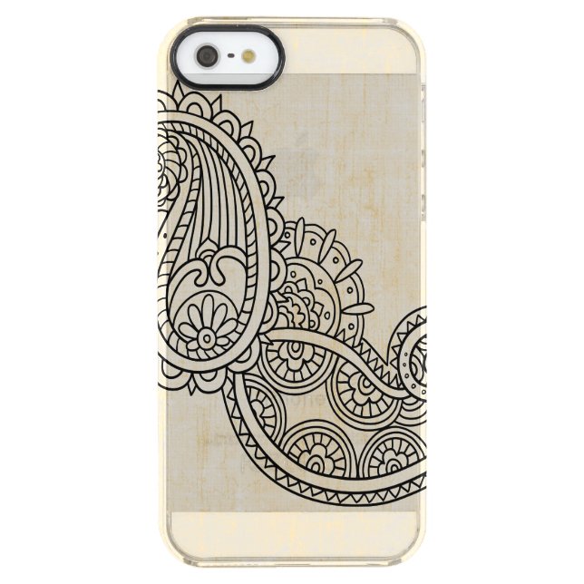 Beige Mehndi Motif Uncommon iPhone 5 Case (Back)