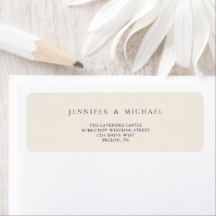 Beige Midnight Purple Minimalist New Label