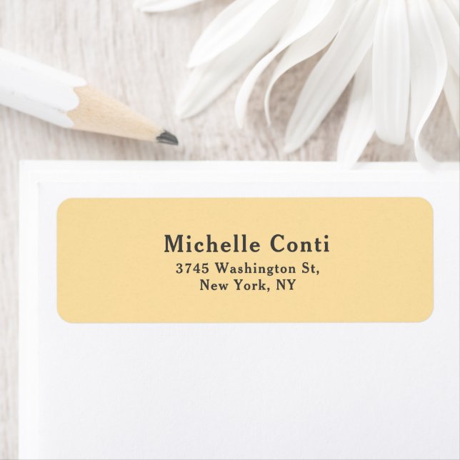 Beige Minimalist Plain Elegant Legible Modern  Label (Insitu)