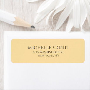 Beige Minimalist Plain Elegant Modern Label