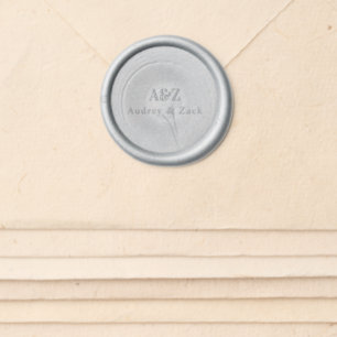 Beige Minimalist WEDDING Wax Seal Sticker