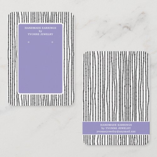 Beige Modern Earring Display  Business Card