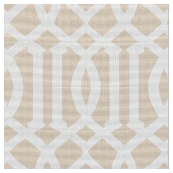 Beige Moroccan Pattern | Fabric by FINEandDANDY at Zazzle