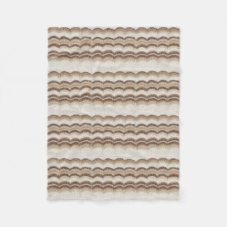 Beige Mosaic Small Fleece Blanket