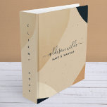 Beige Navy Blue Modern Abstract Shapes Neutral<br><div class="desc">Beige Navy Blue Modern Abstract Shapes Neutral 3 ring binder. Perfect for makeup artists,  hair stylists,  cosmetologists,  and more!</div>