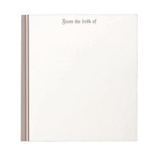 Beige Notepad