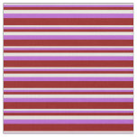 [ Thumbnail: Beige, Orchid, and Dark Red Colored Lines Fabric ]