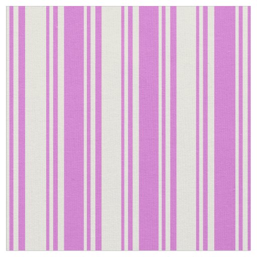 Beige & Orchid Lined Pattern Fabric