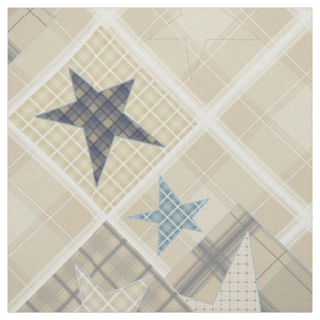 Beige patchwork fabric (Swatch)