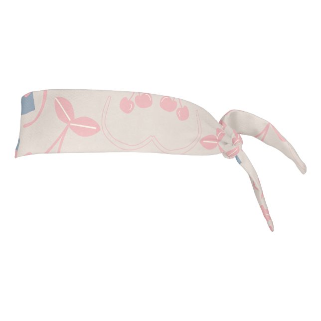 beige, pattern tie headband (Rotate 90)