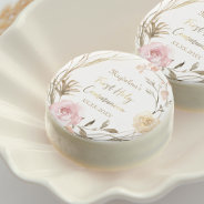 Beige Pink Flowers First Holy Communion Chocolate Covered Oreo at Zazzle