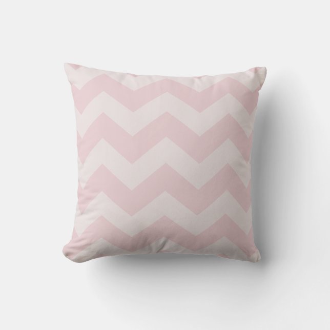Beige Pink Striped Elegant Pastel Colors Template Throw Pillow (Front)