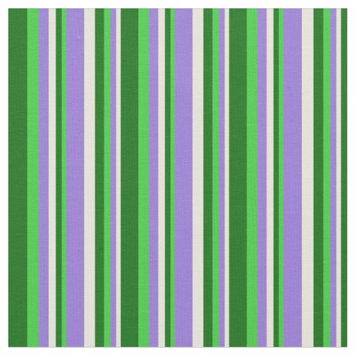 Beige, Purple, Lime Green, and Dark Green Lines Fabric