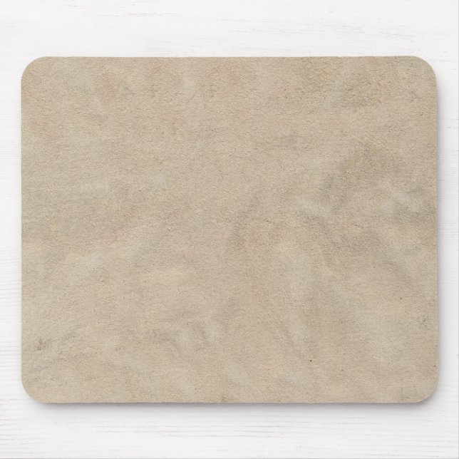 Beige Retro Custom Suede Mouse Pad (Front)