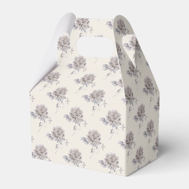 Beige rose favor boxes (Back Side)