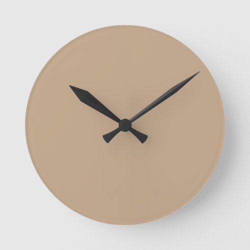 Beige Round Clock